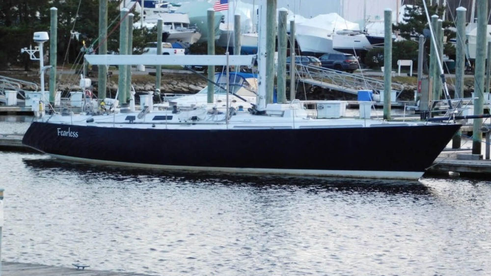Fearless, one of the venerable Baltic 55 sloops